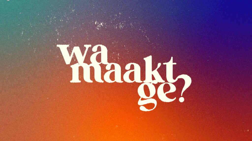Promobeeld voor de podcast WaMaaktGe? van Oculair